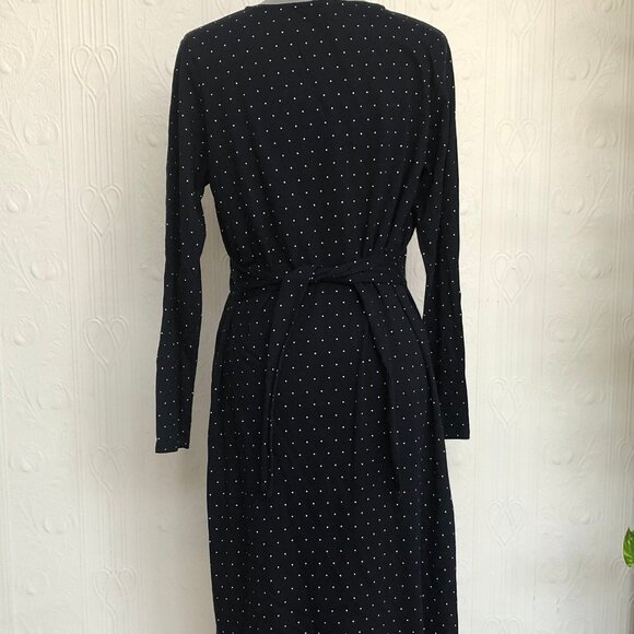 New without tags People tree, sustainable and fairtrade, navy polka dots jersey - Picture 3 of 3